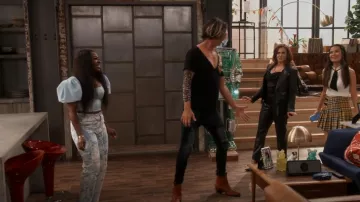 Target X Rachel Comey Marble Jeans usados por Harper (Laci Mosley) como se ve en iCarly (S02E05)