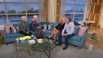 Bottes en cuir bronzé LK Bennett Morgan portées par Holly Willoughby comme on le voit dans This Morning on November 3, 2022