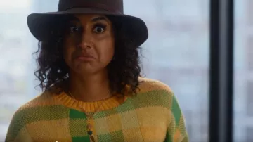 Only Cropped Sweater worn by Leah (Vella Lovell) as seen in So Help Me Todd (S01E06)