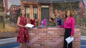 Zara Satin Effect Shirt worn by Hoda Kotb as seen in Today on November 3, 2022