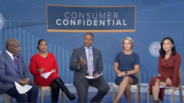 Maje Smocked Fringe Hem worn by Dylan Dreyer as seen in Today on November 3, 2022