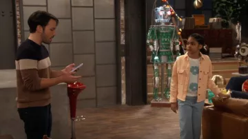 Forever 21 Girls Floral Sweater Knit Top worn by Millicent(Jaidyn Triplett) as seen in iCarly (S01E03)