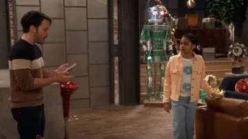 Forever 21 Girls Frayed Grommet Jeans worn by Millicent(Jaidyn Triplett) as seen in iCarly (S01E03)