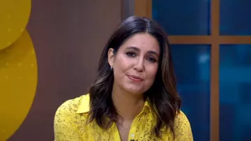 Nanette Nanette Lepore Belted Floral-Lace Illusion Shirtdress worn by Cecilia Vega as seen in Good Morning America on November 4, 2022