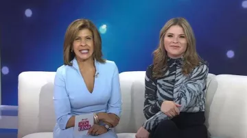 Black Halo Kensington Fit & Flare Dress worn by Hoda Kotb as seen in Today with Hoda & Jenna on November 4, 2022