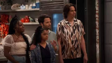Chemise AllSaints Fuego portée par Spencer Shay (Jerry Trainor) comme on le voit dans iCarly (S01E12)