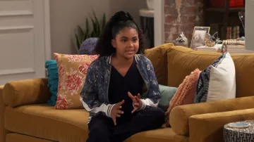Zadig & Voltaire Ben Paisley Jacket worn by Millicent (Jaidyn Triplett) as seen in iCarly (S01E12)