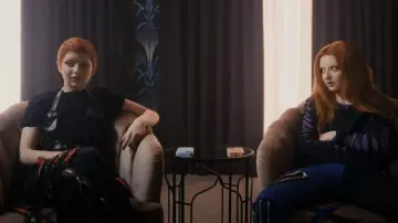 Dark Rock Goth­ic Rock Split Leg Pants worn by Glen (Lachlan Watson) as seen in Chucky (S02E04)