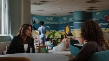 Misook Spider Web One-Button Jacket worn by Detective Olivia Benson (Mariska Hargitay) as seen in Law & Order: Special Victims Unit (S24E04)