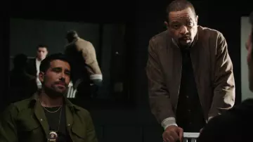 Rag and Bone ICONS Flight Shirt Jacket worn by Detective Joe Velasco (Octavio Pisano) as seen in Law & Order: Special Victims Unit (S24E04)