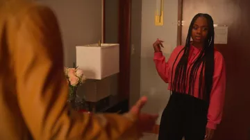 Adidas Cropped Hoodie in pink worn by Poppy Martinez (Kendra Oyesanya Willis) as seen in Step Up: High Water TV series outfits (S03E01)