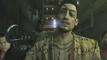 Print Snake Skin Blazer worn by Goro Majima (Hidenari Ugaki/Matthew Mercer) as seen on Yakuza: Like a Dragon videogame
