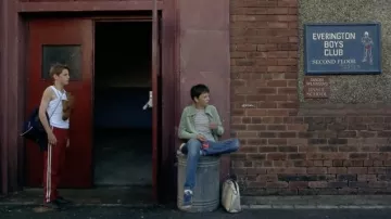 Red Track Pants worn by Billy (Jamie Bell) as seen in Billy Elliot movie outfits