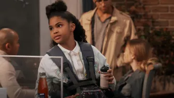 Stella McCartney Butterfly-embroidered Bomber Jacket worn by Millicent (Jaidyn Triplett) as seen in iCarly (S01E09)