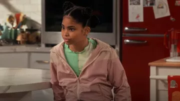 Forever 21 Kids Pink Color BLock Windbreaker worn by Millicent (Jaidyn Triplett) as seen in iCarly (S01E10)