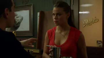 Velvet by Graham and Spencer Estina Gauzy Whisper Classics V Neck worn by Gabriela Dawson (Monica Raymund) as seen in Chicago Fire (S11E07)