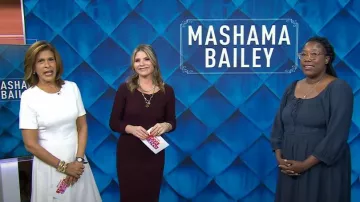 Maje Ribbed-Knit Sweater worn by Jenna Bush Hager as seen in Today  with Hoda & Jenna on November 8, 2022