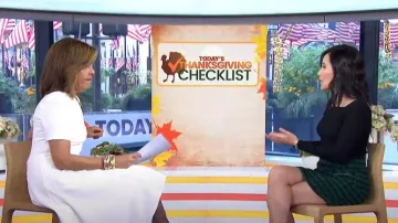 Black Halo Olcay Asymmetrical Dress worn by Hoda Kotb as seen in Today on  November 8, 2022