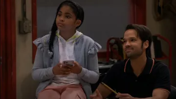 Monnalisa Sweatshirt with Floral Embroidery worn by Millicent (Jaidyn Triplett) as seen in iCarly (S01E11)