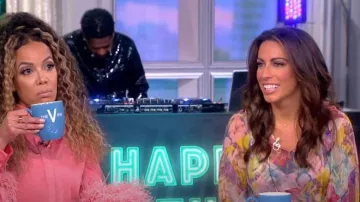 Zimmermann High Tide Belted Ruffled Floral-print Silk-crepon Mini Dress usado por Alyssa Farah como se ve en The View el 10 de noviembre de 2022