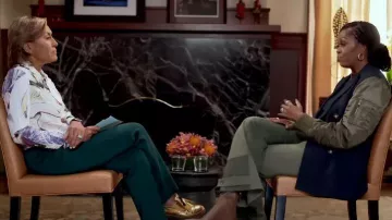 Stella McCartney Slim Printed Shirt worn by Robin Roberts as seen in Good Morning America on November 10, 2022