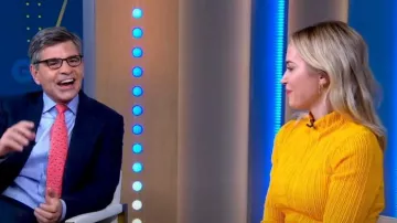 Camilla and Marc Isola Dress worn by Emily Blunt as seen in Good Morning America on  November 10, 2022