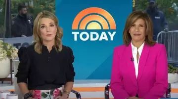 Zara Blazer with Tuxedo Collar worn by Hoda Kotb as seen in Today on November 11, 2022