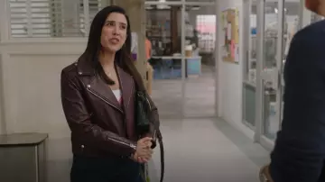 Mackage Baya Leather Jacket worn by Shannon Ross (Nicole Power) as seen in Strays (S02E09)