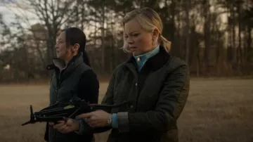 Barbour Beadnell Polarquilt Jacket worn by Barbara Whitmore (Amy Smart) as seen in DC's Stargirl (S03E10)