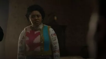 Hope Macaulay Wool Cardigan worn by Beth Chapel (Anjelika Washington) as seen in DC's Stargirl (S03E10)