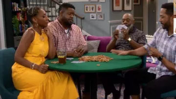 Inc International Concepts Hal­ter Maxi Dress worn by Deacon Gladys (Lony'e Perrine) as seen in That Girl Lay Lay (S02E06)