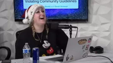 Mickey Mouse Classic Pullover Sweatshirt worn by Brittany Broski as seen in Violating Community Guidelines Season 1 Episode 8