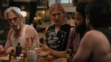 Whisky Myers Hurry Up and Wait Tour Tee worn by Teeter (Jennifer Landon) as seen in Yellowstone (S05E01)