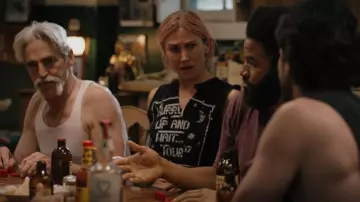 Whisky Myers Hurry Up and Wait Tour Tee worn by Teeter (Jennifer Landon) as seen in Yellowstone (S05E01)