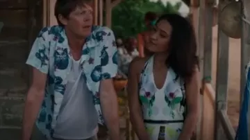 Ted Baker Torus Forget Me Not Maxi Dress worn by DS Florence Cassell (Joséphine Jobert) as seen in Death in Paradise (S06E04)