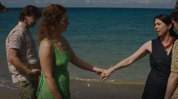 Whistles Noelle Lace Dress worn by Eve Wilding (Aislín McGuckin) as seen in Death in Paradise (S11E06)