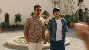 Sunglasses worn by Cameron Sullivan (Theo James) as seen in The White Lotus  outfits (Season 2 Episode 3)