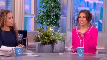 Cinq A Sept Palmer Cardigan usado por Alyssa Farah como se ve en The View el 14 de noviembre de 2022