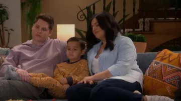 Rails Cara V-Neck Tee worn by Mayan (Mayan Lopez) as seen in Lopez vs. Lopez (S01E01)