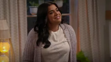 Jen Zeano Designs Vive Tu Vida Tee worn by Mayan (Mayan Lopez) as seen in Lopez vs. Lopez (S01E02)