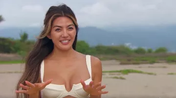 Lunes Bañador Cala Roja Top usado por Ency Abedin visto en Bachelor in Paradise (S08E13)