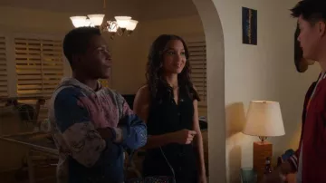 BP. Sudadera con capucha de lana con estampado de bandana de gran tamaño para hombre usada por Darius (Dante Brown) como se ve en 9-1-1 (S06E08)