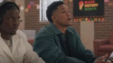 Hayden Shapes Coach Shell Jacket worn by Peyton Alex Smith as seen in All American: Homecoming(S02E05)