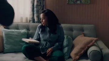 Lauren Ralph Lauren Tie Front Chambray Shir worn by Darla (Bianca Lawson) as seen in Queen Sugar (S07E11)