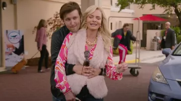 L'Agence NinSaks Fifth Avenuea Silk Blouse worn by Barb Flatch (Jaime Pressly) as seen in Welcome to Flatch (S02E07)