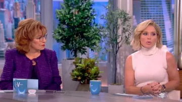 L'Agence Angelina Sequin Tweed Jacket worn by Joy Behar as seen in The View on November 17, 2022