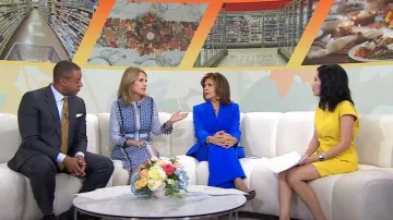 L'Agence Pilar Wide Leg Pants worn by Hoda Kotb as seen in Today on November 17, 2022