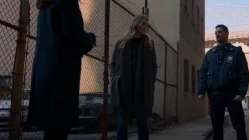 Club Monaco Three Button Coat worn by Michaela Stone (Melissa Roxburgh) as seen in Manifest (S04E03)