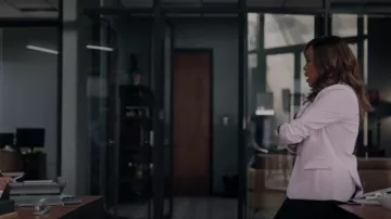 Akris Single-Button Wool Jacket worn by Simone Clark (Niecy Nash) as seen in The Rookie: Feds (S01E05)