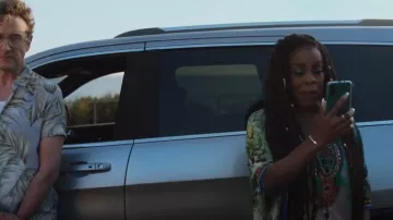 Heidi Abra Peacock Silk Kaftan/Dress worn by Simone Clark (Niecy Nash) as seen in The Rookie: Feds (S01E05)